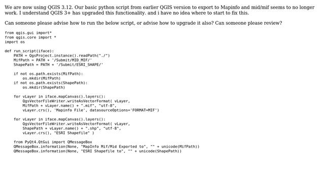 GIS: Upgrade Python Script to QGIS3 смотреть онлайн