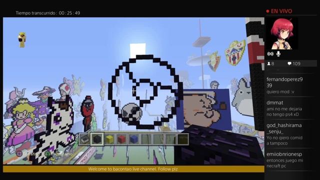 [ESP - ENG] PS4 Minecraft anime\manga world pixel art смотреть онлайн