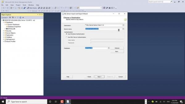 Import Access Database into MS SQL Server