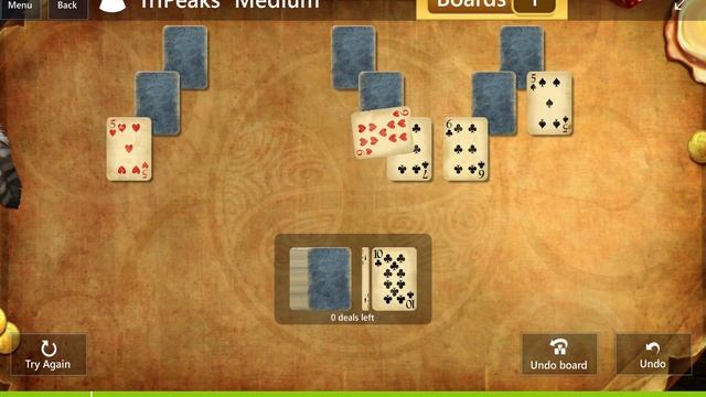 Fable\TriPeaks: Medium - Clear 3 boards in 1 deals смотреть онлайн