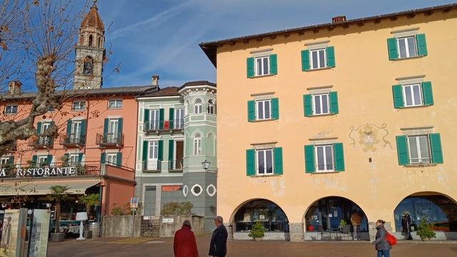 Аскона (Ascona) зимой - Швейцария, Тичино в 4K смотреть онлайн