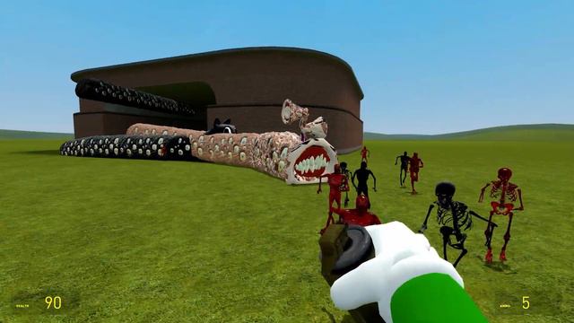 ALL NEW TRAIN EATER IN Garry's Mod смотреть онлайн