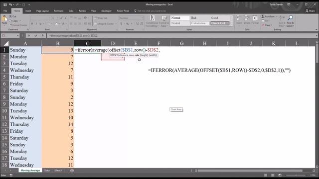 Graphing a Rolling (Moving) Average Dynamically using Microsoft Excel смотреть онлайн