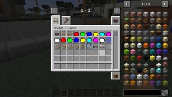 Model Trains Mod || Minecraft 1.12.2 Mod Showcase 15 ||