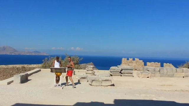 Lindos Acropolis, Greece, Rodos смотреть онлайн