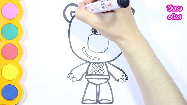 Раскраска для детей ГЕРОИ МУЛЬТИКА Мимимишки - КЕША (Инокентий) | Мультик - Раскраска смотреть онлайн