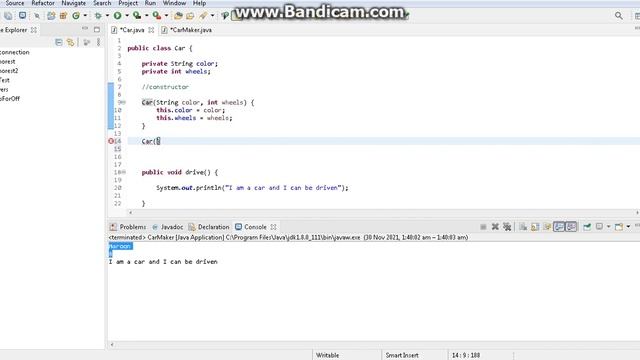 Object Oriented Programming Concepts with Java For beginners - 15 | Constructor - 4 смотреть онлайн