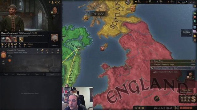Murchad, King of Ireland Ep 08 Crusader Kings 3 Gameplay смотреть онлайн