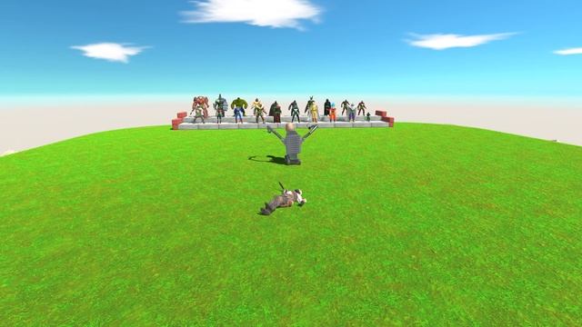 1vs1 Skibiti Toilet VS Super Hero - Animal Revolt Battle Simulator смотреть онлайн