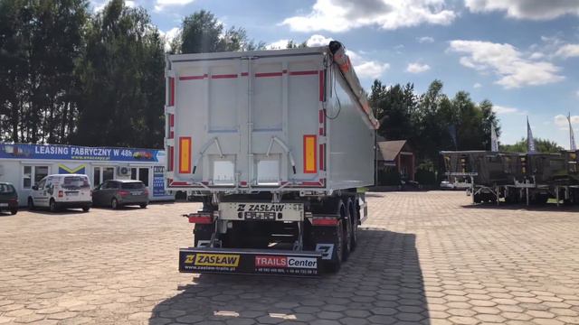 Naczepa wywrtoka Zasław obj. 50 m3, klapo drzwi смотреть онлайн
