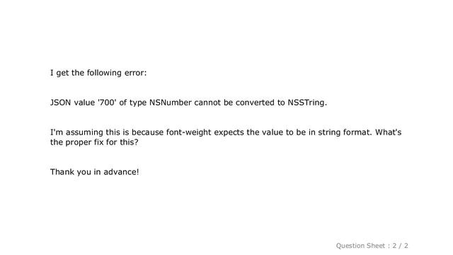 iOS : React Native - NSNumber cannot be converted to NSString смотреть онлайн