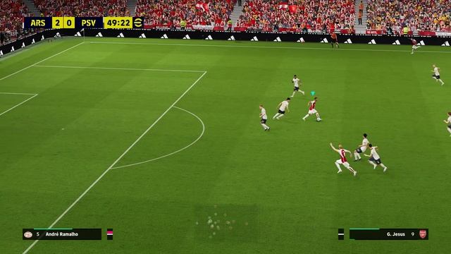 eFootball™ 2024 - Gameplay | Arsenal v PSV Eindhoven - Champions League | PC смотреть онлайн