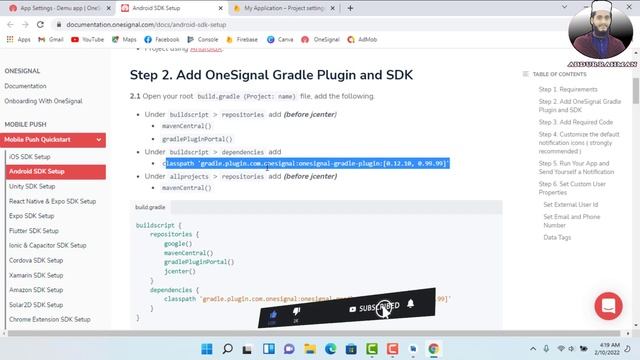 How to send push notification using OneSignal 2022 , firebase messaging with onesignal bangla смотреть онлайн