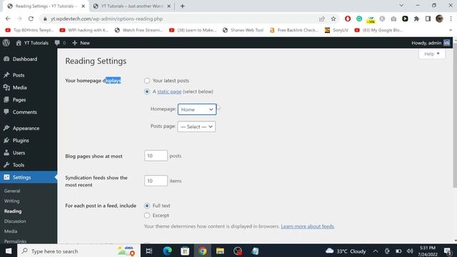 Set Blog Page in WordPress - WordPress Tutorial for Beginners 2022 смотреть онлайн