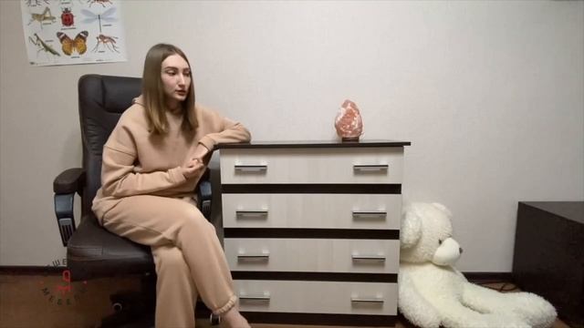 Комод с корпусом цвета Венге и фасадами Дуб молочный для Карины смотреть онлайн