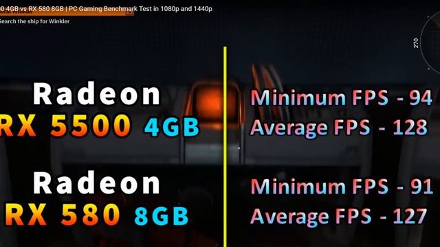 Мега тест RX 5500 4 Gb VS RX 580 8 Gb смотреть онлайн
