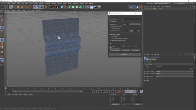 Blog: Exoside Quad Remesher For C4D смотреть онлайн