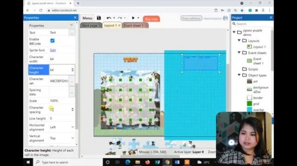 Jigsaw Puzzle Game Style Tutorial using Construct 3