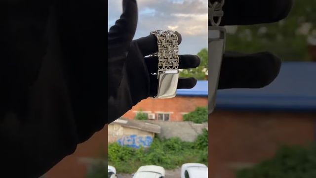 Мужской серебряный браслет смотреть онлайн