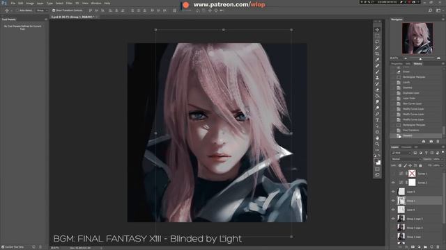Photoshop painting process - Lightning смотреть онлайн