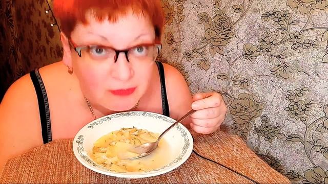 Мукбанг/Домашний рассольник/Ни в коем случае не давайте это детям при приёме антибиотиков/Mukbang/