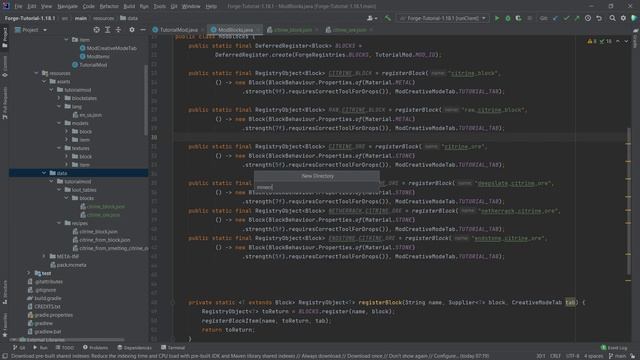 Minecraft Modding 1.18.1 with Forge | BLOCK DROPS WITH LOOT TABLES