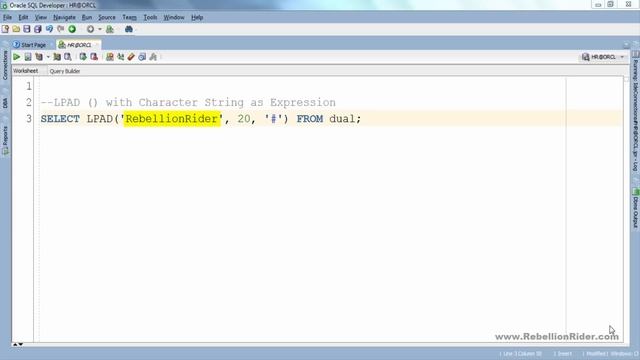 SQL tutorial 71: LPAD and RPAD SQL Function By Manish Sharma RebellionRider смотреть онлайн