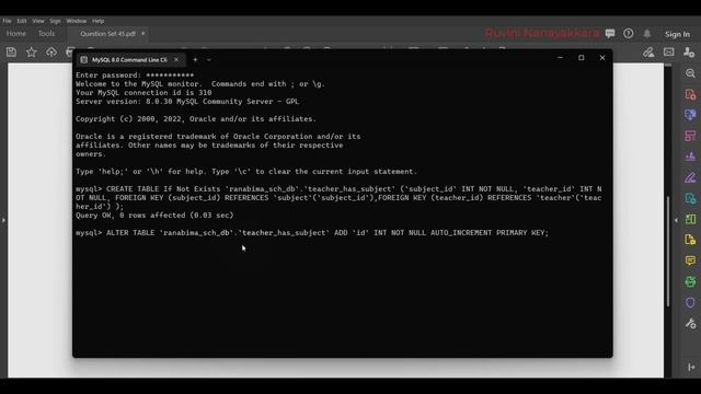 Creating Tables With Foreign Keys Using DDL Queries смотреть онлайн