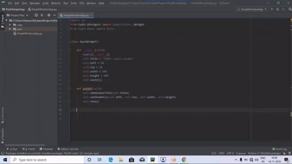 How to install PyQt5 in Pycharm