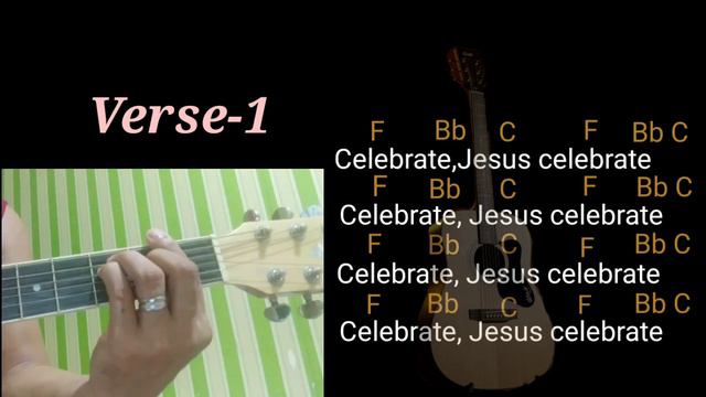 Celebrate Jesus Celebrate-guitar chords tutorial with lyrics easy tutorial смотреть онлайн