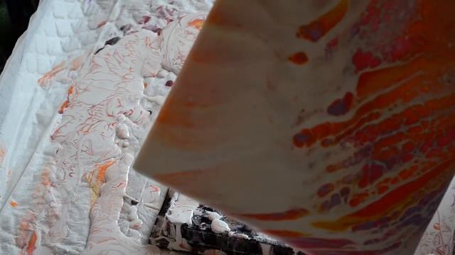 Осенний Свайп/ Акриловая заливка/ Fluid Art/