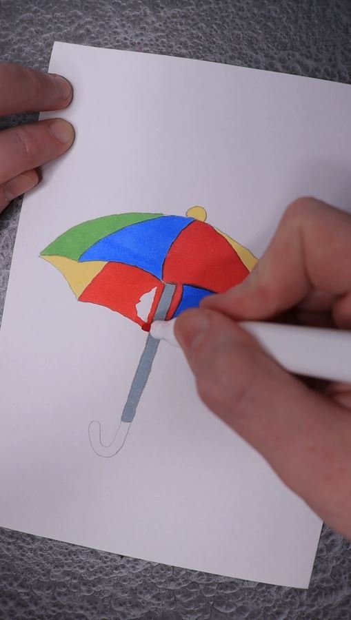 Зонтик. Рисунок. смотреть онлайн