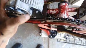 Установка на велосипед эл. двигателя MY1018 в среднее положение.часть1