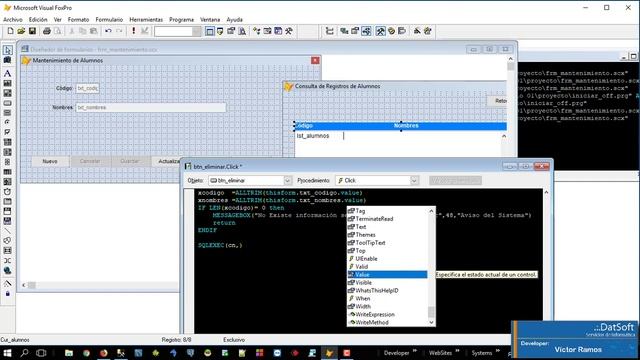 10 Trabajando con formularios desde Visual FoxPro a SQL Server Eliminar Registro смотреть онлайн