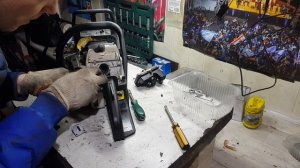 Ремонт патрубка бензопилы STIHL ms180