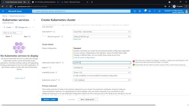 AZ-104 Hands-On Lab 9c: Task 1 & 2: Register MS.Kubernetes & KubernetesConfig resource providers смотреть онлайн