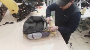 Ремонт и химчистка сидения Skoda Octavia Tour.