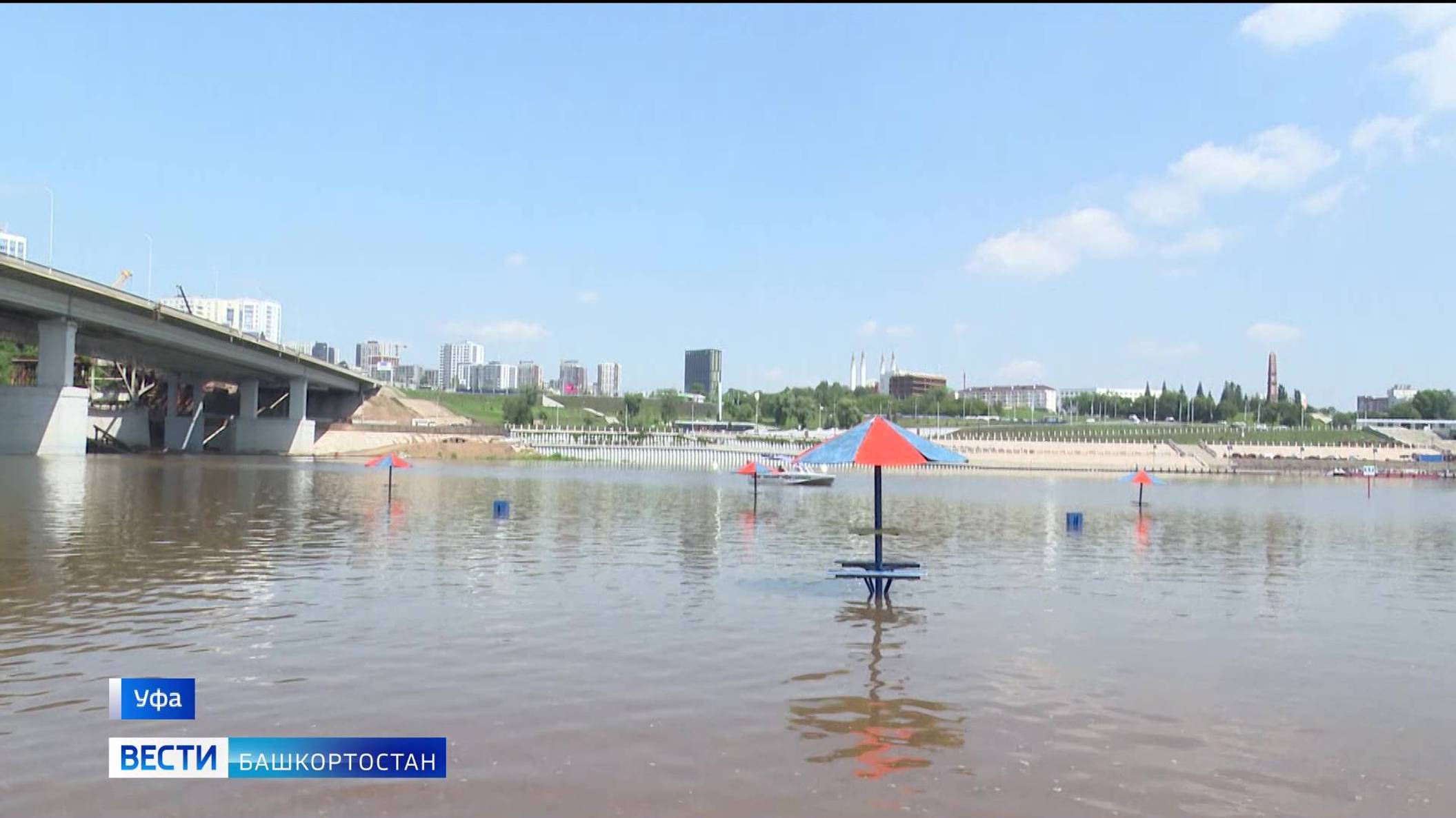 Какие пляжи Уфы закрыли для купания из-за повышения уровня воды в реках - сюжет "Вестей" смотреть онлайн
