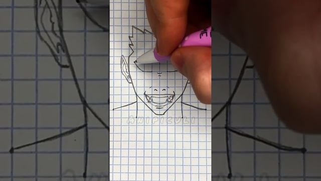 Как нарисовать Момошики по клеточкам смотреть онлайн
