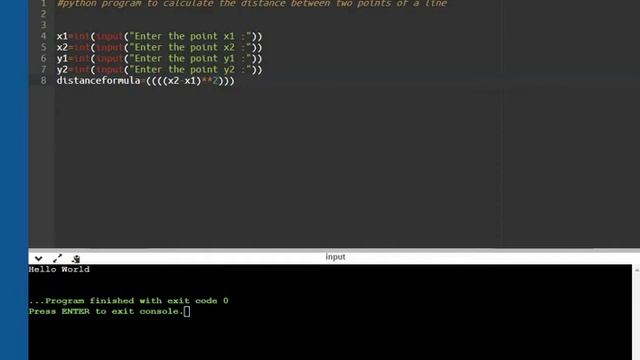 Python Program to Calculate the Distance b/w two Points || Tamil смотреть онлайн