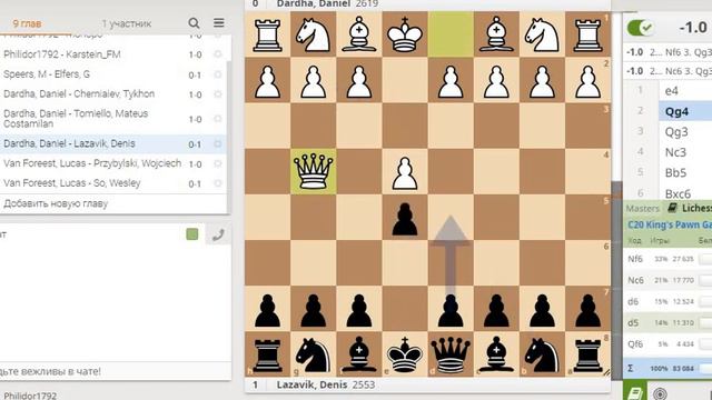 Секретное оружие бельгийского чемпиона (Бельгийская партия или Дебют Дарда) смотреть онлайн