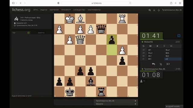 Правильная игра против Каталона! Победа черными в блиц! Блиц шахматы на lichess. смотреть онлайн