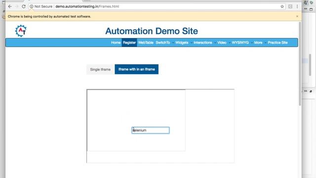 Handling Frames in Selenium Part -2 - Java (Frames inside a Frame) смотреть онлайн