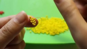 ЦЫПЛЕНОК ИЗ БИСЕРА кирпичным плетением | Как сплести игрушку из бисера