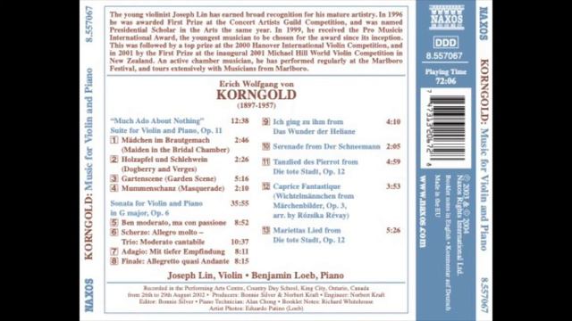 8  Korngold Violin Sonata, Mvt  4