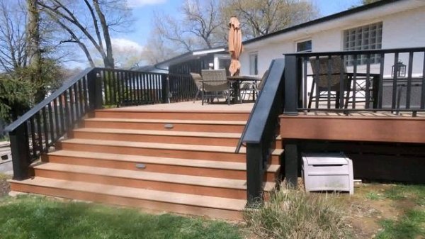 Deck Stairs With Landing