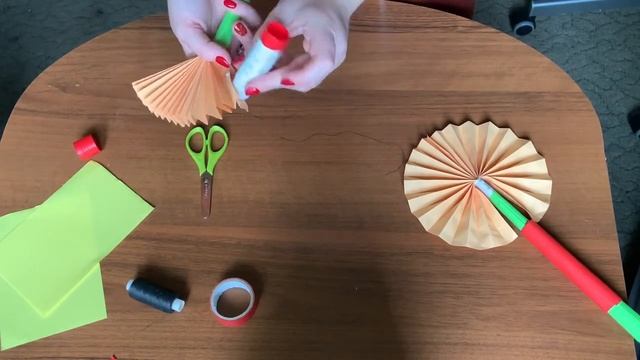 Складной веер своими руками смотреть онлайн