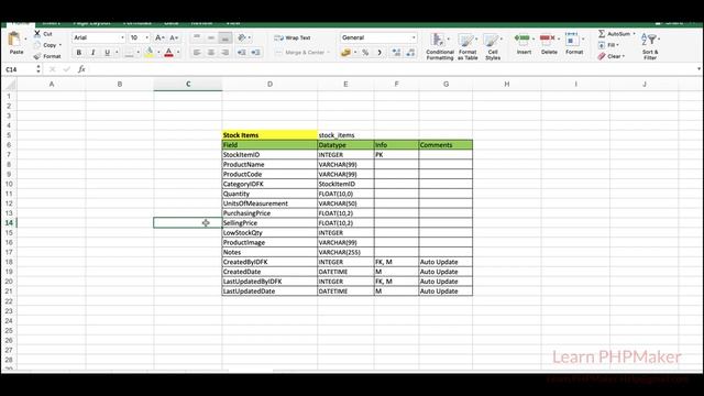 02 - Inventory Project - Stock Inventory Table DB Design - Inventory with PHPMaker смотреть онлайн