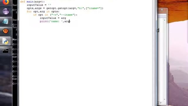 How to print value of command line with option in python - PART 2 смотреть онлайн