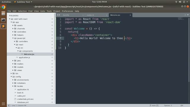 Create new Rails 7 Application and Setup React JS смотреть онлайн